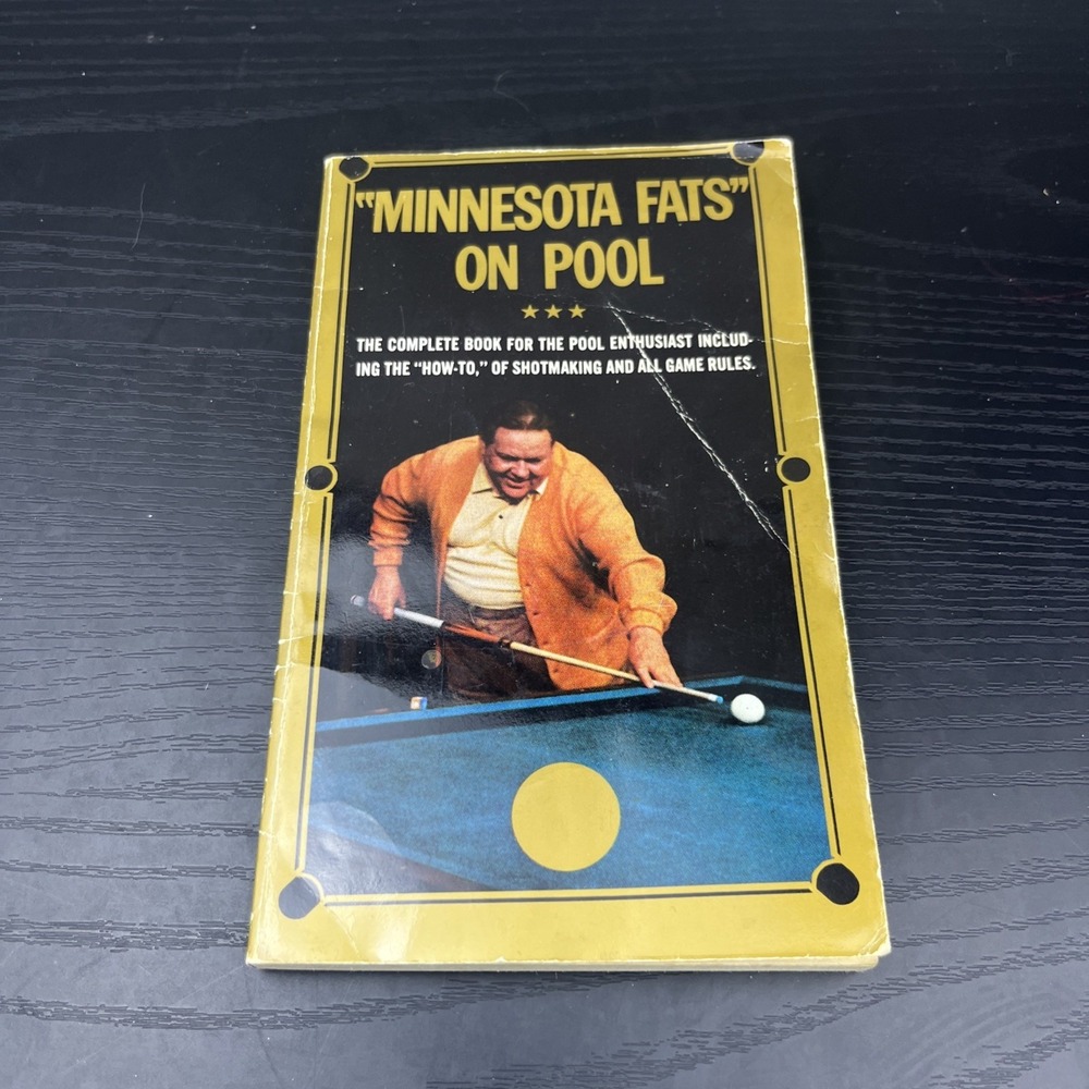 Vintage 1972 Minnesota Fats on Pool Paperback Billiards Instruction Book
